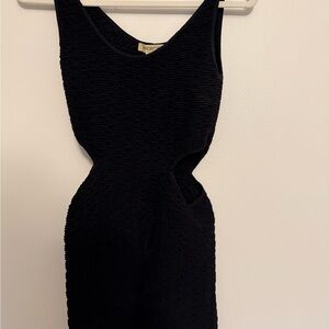 Arden B Black Stretch Nylon-Spandex Tank Top